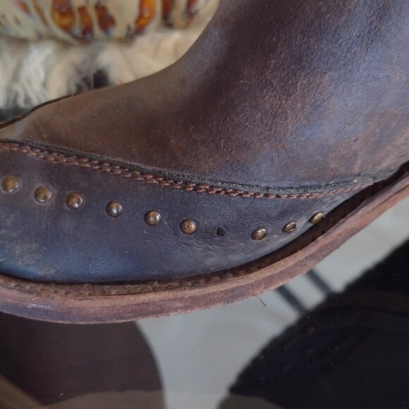 Liberty black butterfly inlay cowboy boots size 8 - Picture 9 of 13